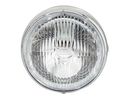 Lampe Rund schwarz / Chrom (140mm)