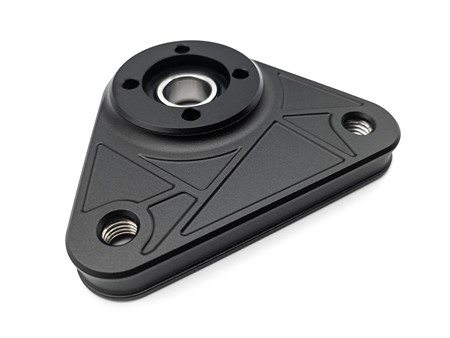 Plateau de roue arrière alu CNC MCRWK noire, vélomoteurs Piaggio Ciao, Si, Bravo Plateau de roue arrière alu CNC MCRWK noire, vélomoteurs Piaggio Ciao, Si, Bravo