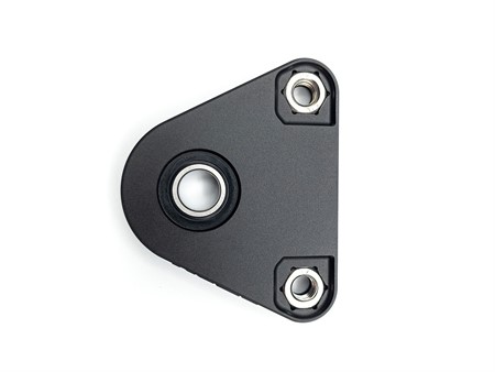 Lagerplatte Hinterrad MCRWK CNC, Piaggio Ciao, Si, Bravo, Aluminium schwarz