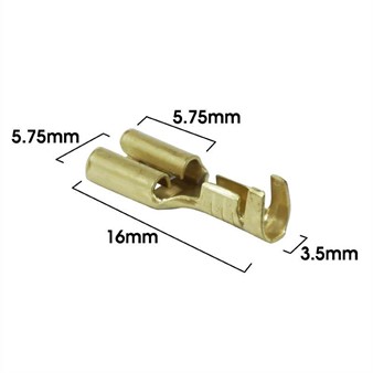 Kabelschuh 4.8 mm nicht isoliert