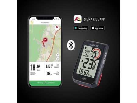 Tableau de bord GPS vitesse, trajets, SIGMA ROX 2.0