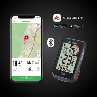 Compteur Digital multifonction avec GPS, SIGMA ROX 2.0