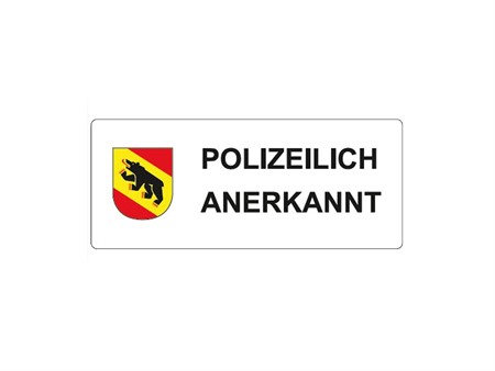 Autocollant "Polizeilich Anerkannt" Autocollant "Polizeilich Anerkannt"