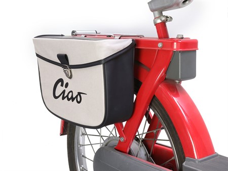 Saccoche latérale Ciao grise-noir, universelle vélo - vélomoteurs