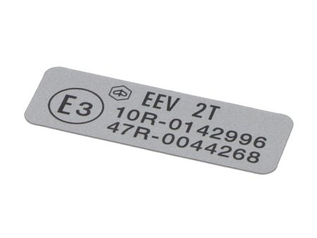 Autocollant minéralogique E3 EEV 2T 10R-0142996 / 47R-0044268