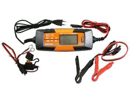Chargeur de batterie 6-12 V SC Power SCZ60, avec fonction de charge d’entretien.