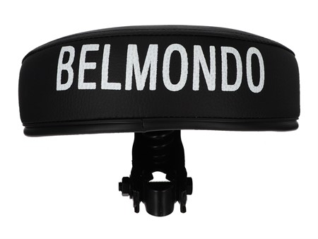 Selle (modèle fin) avec inscription BELMONDO, noir/blanche universelle