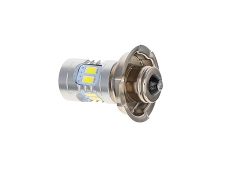 Birne 12V LED weiss mit Kragen, Sockel P26S