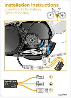 Tuningmodul E-Bike SpeedBox 1.2 für Bafang (3-poliger Stecker)
