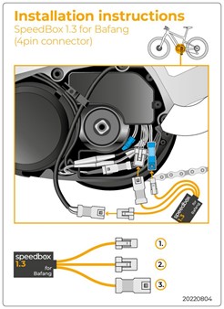 Boitier E-Bike SpeedBox 1.3 B.Tuning pour Bafang (4-poliger Stecker)