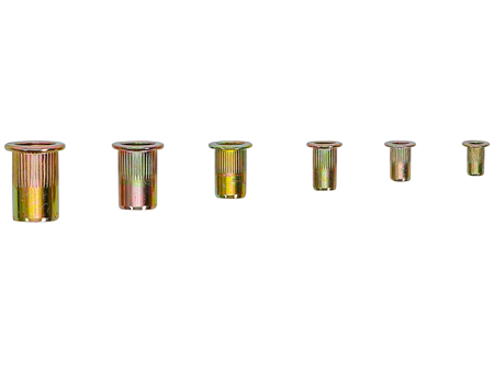 Assortiment d’écrous rivets | acier galvanisé | 150 pièces