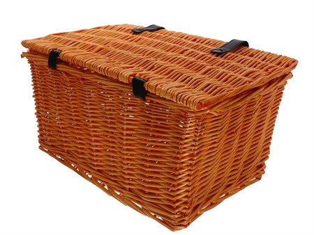 Rattan Korb hellbraun (Paprika) geflechtet