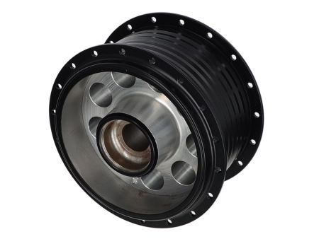 Radnabe vorne CNC gefräst (schwarz)