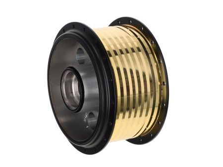 Radnabe vorne CNC gefräst (gold - Chrom)