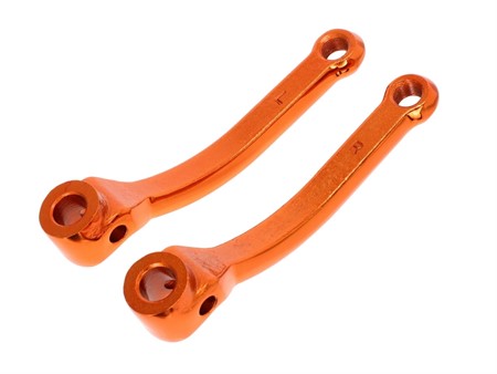 Set de manivelles de pédales 182mm qualité 1A orange, vélomoteurs Puch et universel