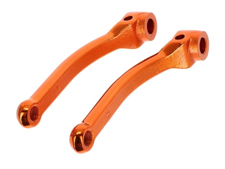 Set de manivelles de pédales 182mm qualité 1A orange, vélomoteurs Puch et universel