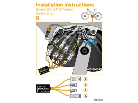 Tuningmodul E-Bike SpeedBox 3.0 B.Tuning für Bafang M300 / M400 (3-poliger Stecker)