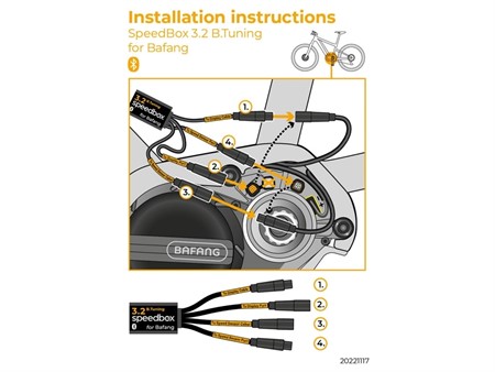 Tuningmodul E-Bike SpeedBox 3.2 B.Tuning für Bafang M500 (4-poliger Stecker)