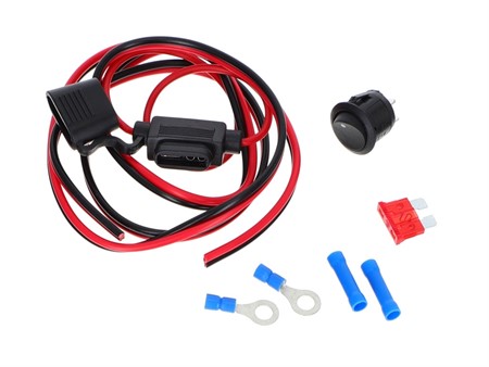 Bouton interrupteur ON / OFF avec cablage et fusible, pour carrosserie
