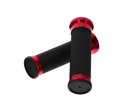 Lenkergriffe „Alu Details" rot / schwarz