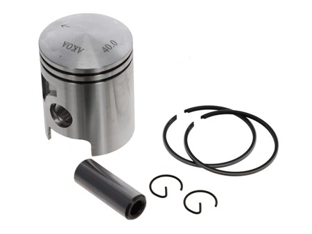 Piston complet AKOA 40mm, vélomoteurs Pony GTX, Beta 512-521 Piston complet AKOA 40mm, vélomoteurs Pony GTX, Beta 512-521