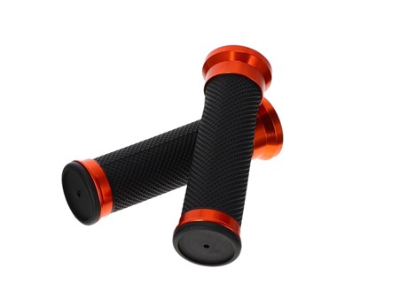 Lenkergriffe „Alu Details" orange / schwarz