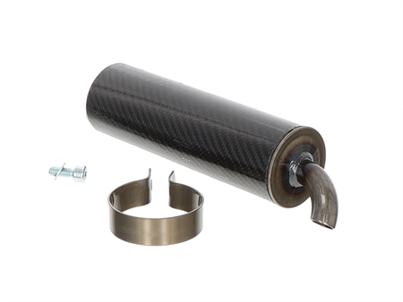 Schalldämpfer Carbon / Kevlar, Lochabstand 37 mm