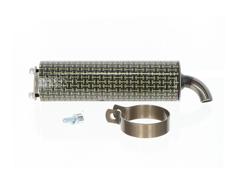 Silencieux Kevlar (a visser entraxe 37mm), universel vélomoteurs, scooter, moto Silencieux Kevlar (a visser entraxe 37mm), universel vélomoteurs, scooter, moto