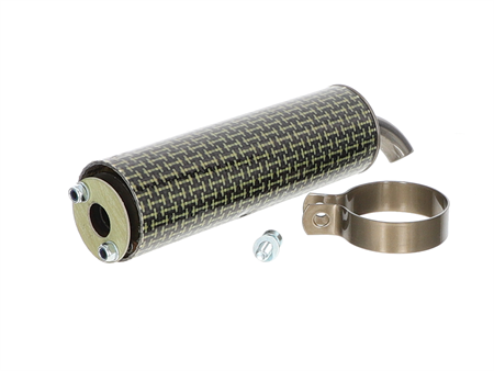 Silencieux Kevlar (a visser entraxe 37mm), universel vélomoteurs, scooter, moto