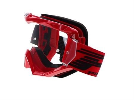 Masque cross lunette ProGrip 3201 Atzaki, rouge