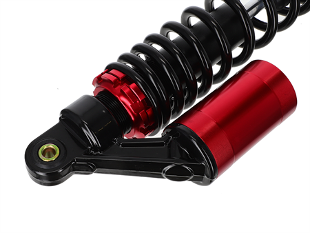 Stossdämpfer hinten 360 mm universell, schwarz / rot M8