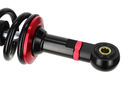 Stossdämpfer hinten 360 mm universell, schwarz / rot M8