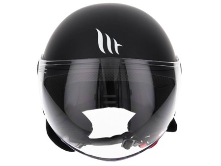 Casque JET ouvert MT Noir matt , Taille : M