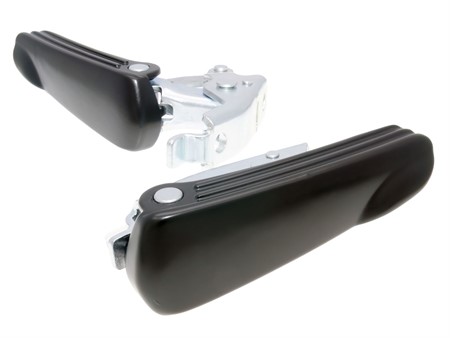 Fußrasten Satz schwarz für Vespa GT, GTS 125-300ccm Fußrasten Satz schwarz für Vespa GT, GTS 125-300ccm