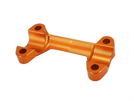 Pontet de guidon CNC orange, moto KTM Duke 125cc