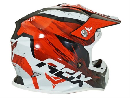 Casque ADX cross MX2 bleu rouge brillant, taille : S