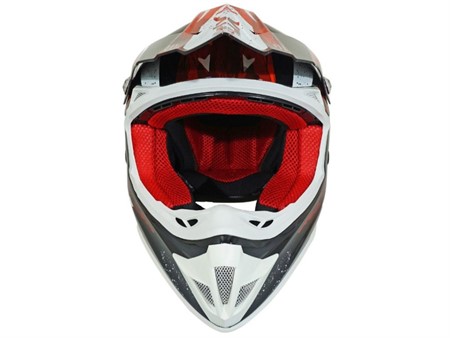 Casque ADX cross MX2 bleu rouge brillant, taille : S