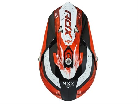 Casque ADX cross MX2 bleu rouge brillant, taille : S