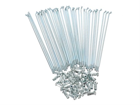 Kit rayons et embouts de roue, 135° 2.6 x 189mm, complet en Set