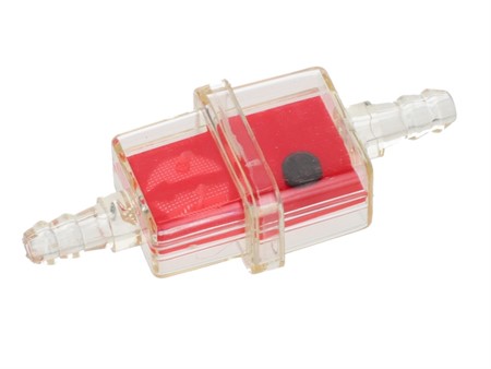Filtre à essence Ø6.5 rouge avec aimant Filtre à essence Ø6.5 rouge avec aimant