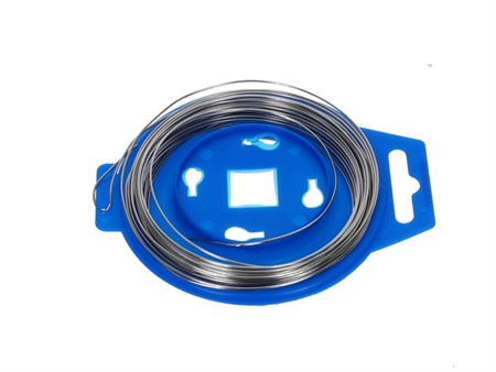 Fil a ligaturer / torsader, acier inox 0.8 x 7.5m, assurage des vis (réglement compétition)