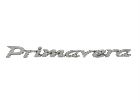 Schriftzug "Primavera" Seitenhaube Schriftzug "Primavera" Seitenhaube