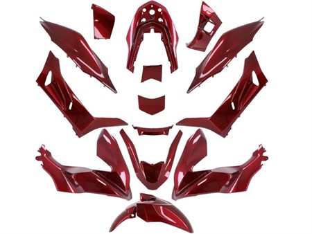 Kit carrosserie 14pcs rouge candy, scooter Honda PCX 125cc 2018-2020 Kit carrosserie 14pcs rouge candy, scooter Honda PCX 125cc 2018-2020