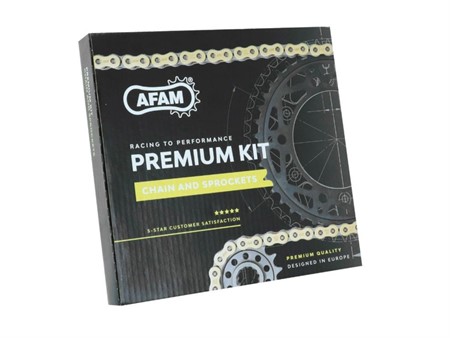 Kit chaine 14x61 type 428, moto Fantic Caballero 125cc