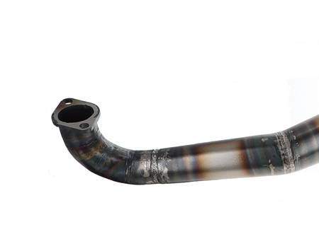 Pot d'échappement AKOA "Streetpower Handmade" vernis transparent, vélomoteurs Puch Maxi S
