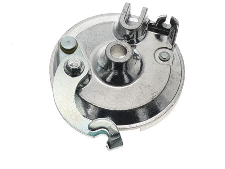 Bremsteller vorne Puch Guss / Speichenräder für 11mm Achse geschraubte Version Bremsteller vorne Puch Guss / Speichenräder für 11mm Achse geschraubte Version