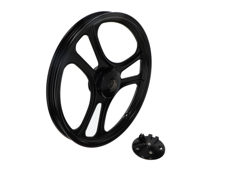 Felge Alpa Chopper vorne 16" (schwarz) inkl. Bremsteller