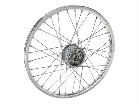 Vorderrad 19" CNC Nabe / Aluminium Felgenring
