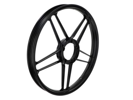Felge Hinterrad / Vorderrad 17x1.35 Grimeca Guss, schwarz glanz, Puch Maxi