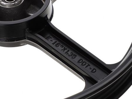 Vorderrad & Hinterrad Gussfelge, inkl. Bremsteller, schwarz Piaggio Bravo (Nachbau)